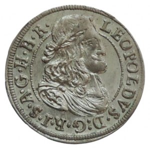 Leopold I. 1657-1705, 3 krejcar 1681 Hall