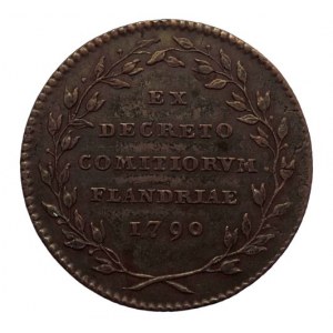 Belgické povstání 1789-1790, Cu žeton 1790 Flandry