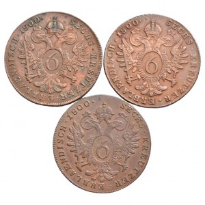 František II. 1792-1835, Cu 6 krejcar 1800 A