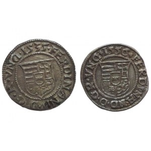 Ferdinand I. 1526-1564, denár 1535 KB + denár 1556 N-C Huszár 953