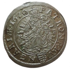 Leopold I. 1657-1705, VI krejcar 1670 KB válcovaný