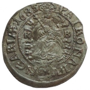 Leopold I. 1657-1705, 3 krejcar 1685 KB kraj.stř. RR