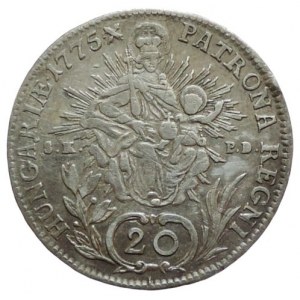 Marie Terezie 1740-1780, 20 krejcar 1775 SK-PD/B
