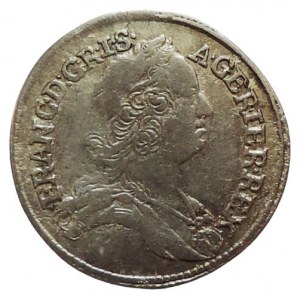 František I. Lotrinský 1745-1765, 3 krejcar 1764 NB RR