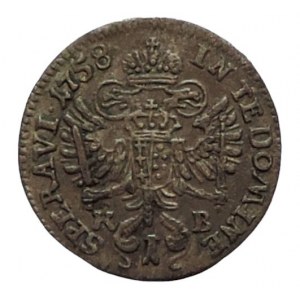 František I. Lotrinský 1745-1765, 1 krejcar 1758 KB