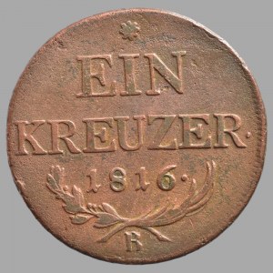 František II., Cu 1 krejcar 1816 B