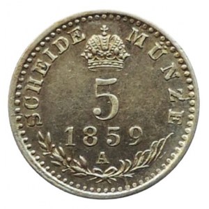 FJI 1848-1916, 5 krejcar 1859 A