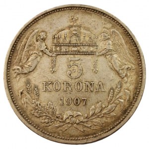 FJI 1848-1916, 5 kor. 1907 KB