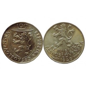 ČSR 1945-1992, 100 Kč 1949 Hornická práva + 100 Kč 1951 Gottwald 2ks