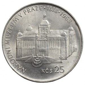 ČSR 1945-1992, 25 Kč 1968 Národní muzeum v Praze