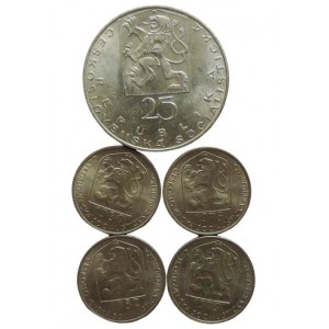 ČSR 1945-1992, 25Kč 1969 J.E.Purkyně + 50 hal 1978