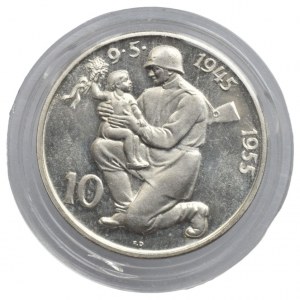 ČSR 1945-1992, 10 Kč 1955 - 10. výr. osvobození