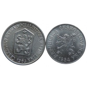 ČSR 1945-1992, 25 hal 1963 0/0 + 10 hal 1964 RL 2ks