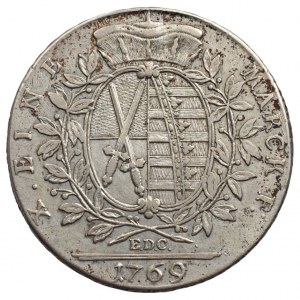 Sasko, Friedrich August III. 1763-1806, tolar 1769 EDC Drážďany