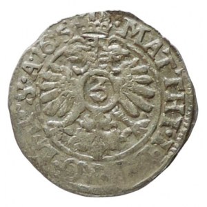Solms-Lich, Ernst 1590-1619, 3 krejcar 1615 s titl. Matyáše II. SJ 2347/1154 n.ned.