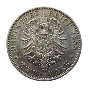 Prusko, Friedrich III., 2 Marka 1888 A KM.510