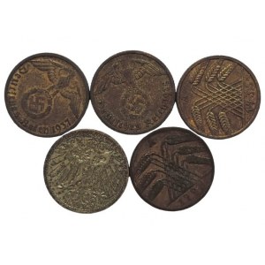 Německo, konvoluty 20. stol., 10 Pfennig 1907 + 10 Pfennig 1924 A