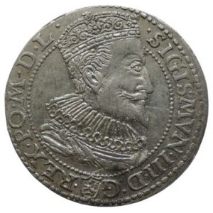 Polsko, Zikmund III. Vasa 1587-1632, VI groš 1596 Malbork