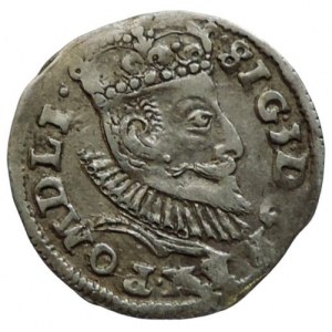Polsko, Zikmund III. Vasa 1587-1632, III groš 1596 Poznaň