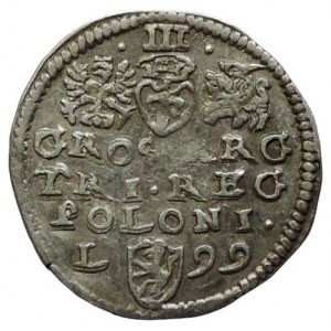 Polsko, Zikmund III. Vasa 1587-1632, III groš 1599 L Lublin