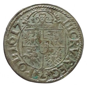 Polsko, Zikmund III. Vasa 1587-1632, 3 krejcar 1617 Krakow