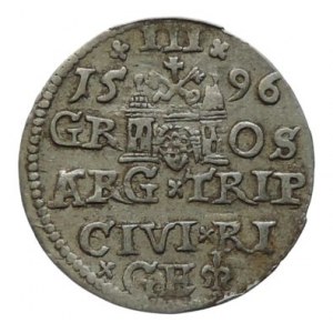 Polsko-Riga, Zikmund III. Vasa 1587-1632, III groš 1596
