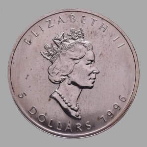 Kanada, 5 dollars 1996
