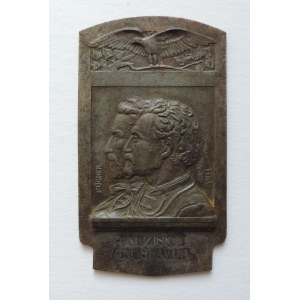 SOKOLSKÉ MEDAILE A PLAKETY, Sokolská plaketa AE 55x95mm litá