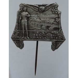 VŠESOKOLSKÉ SLETY - ODZNAKY, VI. všesokolský slet v Praze 1912
