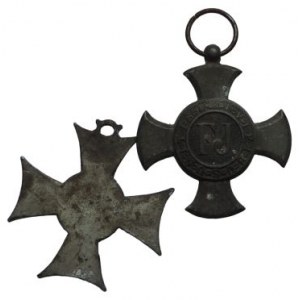 FALERISTIKA, pamětní (mobilizační) kříž 1912/1913 + železný záslužný kříž bez koruny 1916
