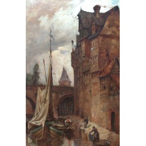 Reinhold Werner (1864 Frankfurt nad Menem - 1939 tamże), Port we Frankfurcie nad Menem, 1896