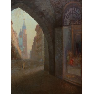Antoni Chrzanowski (1905 Kraków - 2000 there), View of Floriańska Street, 1973