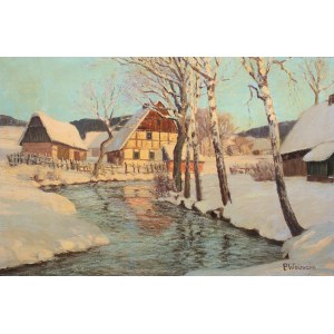 Paul Weimann (1867 Wrocław -1945 Jelenia Góra), Zimní krajina