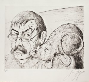 Günter Grass (1927 Gdańsk-2015 Lubeka), Autoportret ze szczurem