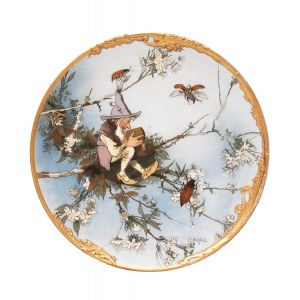 Talerz dekoracyjny, Villeroy & Boch, Mettlach, 1892