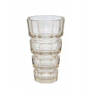 Vase, designed by Josef Hoffmann, Moser, Karlsbad, l. 1930s.
