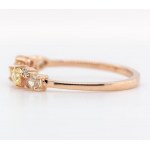 Einzigartige Gold Ring mit 9 Diamanten 0,5 ct Bewertung. 3075$