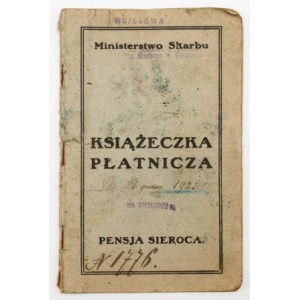 KSIĄŻECZKA PŁATNICZA PENSJI SIEROCEJ