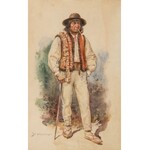 Stanisław MASŁOWSKI, HUCUŁ Z FAJKĄ