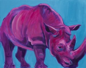 Joanna Jamielucha, Różowy nosorożec, 2018
