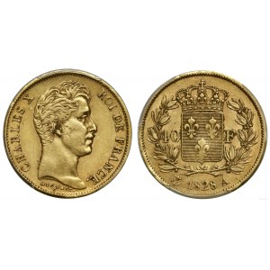 Francja, 40 franków, 1828 A, Paryż