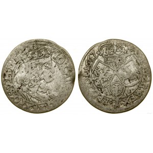 Polska, szóstak, 1667 TLB, Kraków