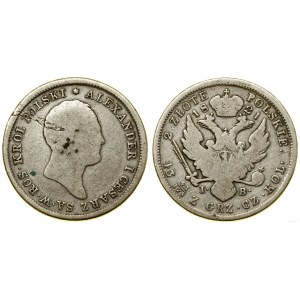 Poland, 2 zloty, 1821 IB, Warsaw