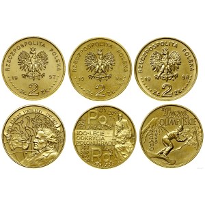 Polsko, sada 3 x 2 zloté, Varšava