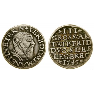 Silesia, trojak, 1545, Brzeg