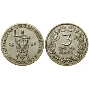 Germany, 3 marks, 1925 A, Berlin