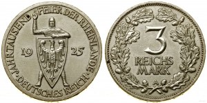 Niemcy, 3 marki, 1925 A, Berlin