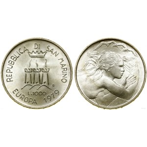 San Marino, 1.000 lirów, 1979, Rzym