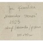 Iwona Kowalska (geb. 1990), Aquarellsteine, 2023