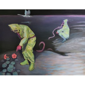 Marek DOMANIECKI (b. 1979), Colorful nasturtiums from our dreams, 2023